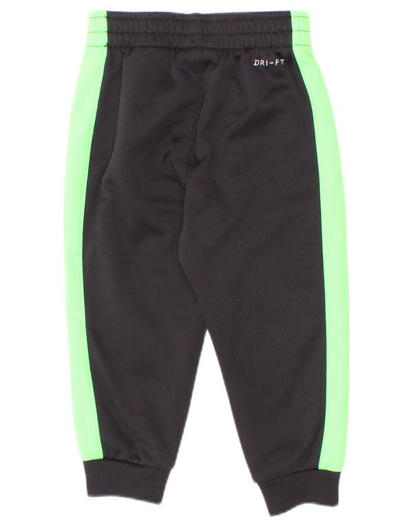 Pantaloni de trening Nike pentru bebelusi Dri Fit 12-18 luni, negru, color block