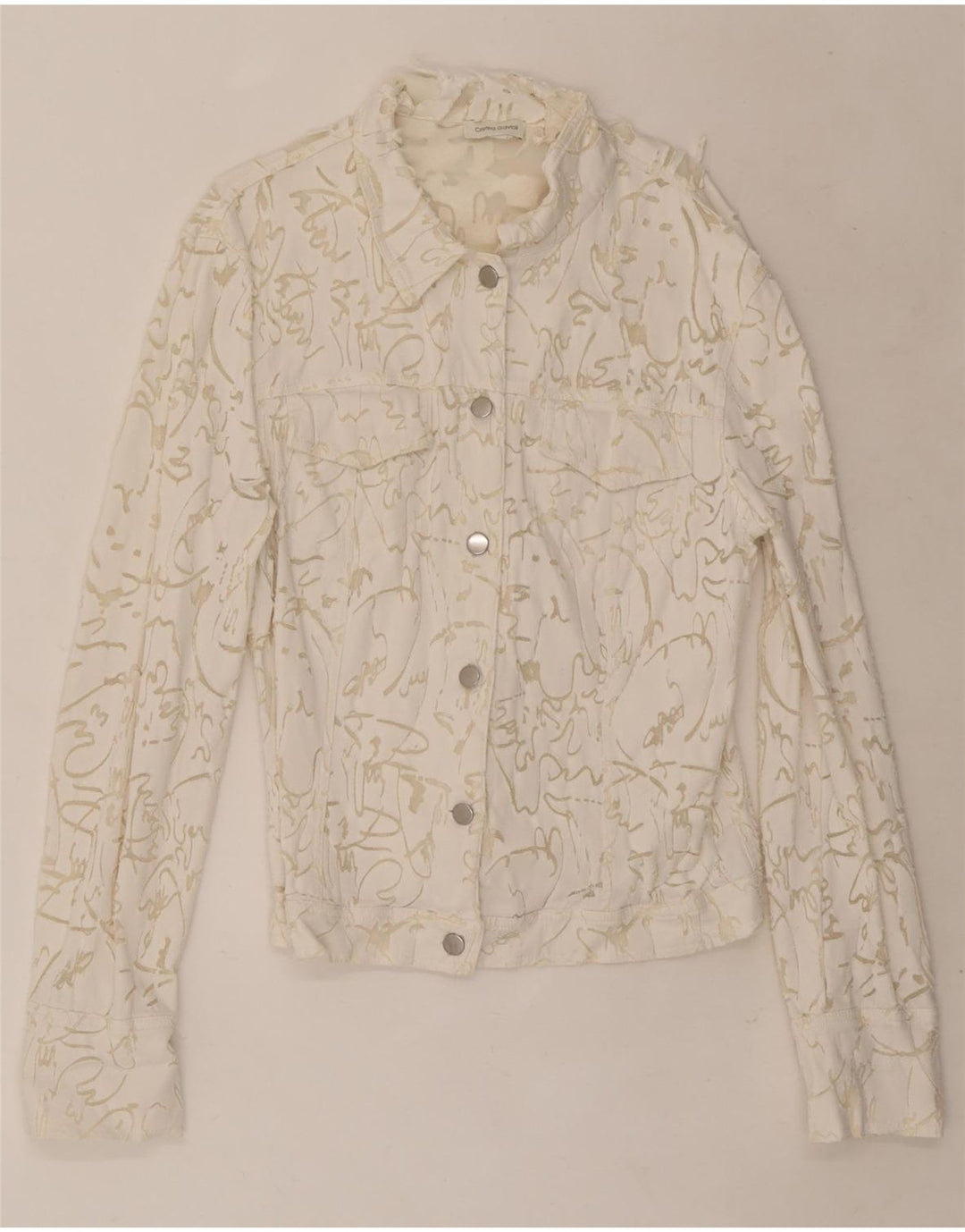 Geacă bomber cu model abstract pentru femei Cristina Gavioli UK 14 Medium White