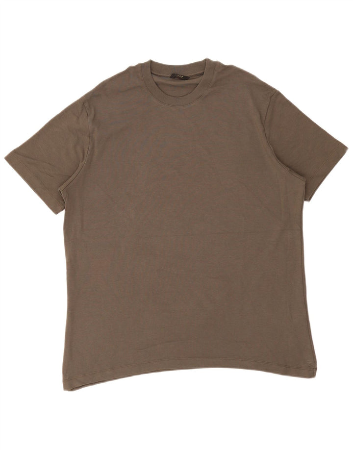 Tricou Massimo Dutti pentru bărbați Top mare bumbac gri