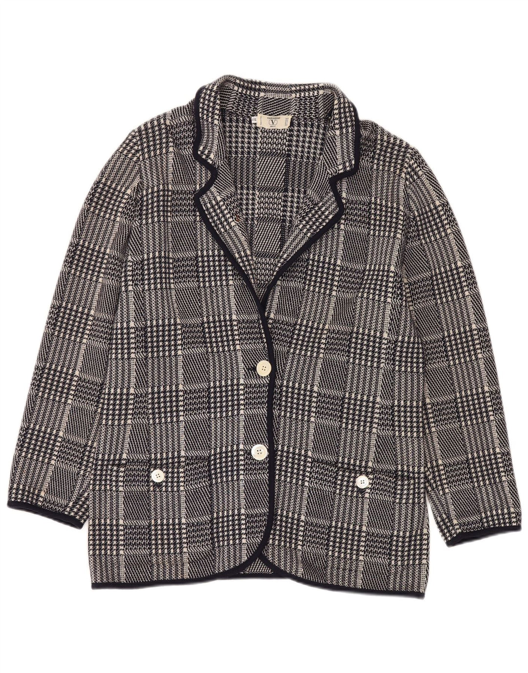 Jachetă VALENTINO pentru femei Miss V Blazer IT 48 XL bleumarin picior de găină