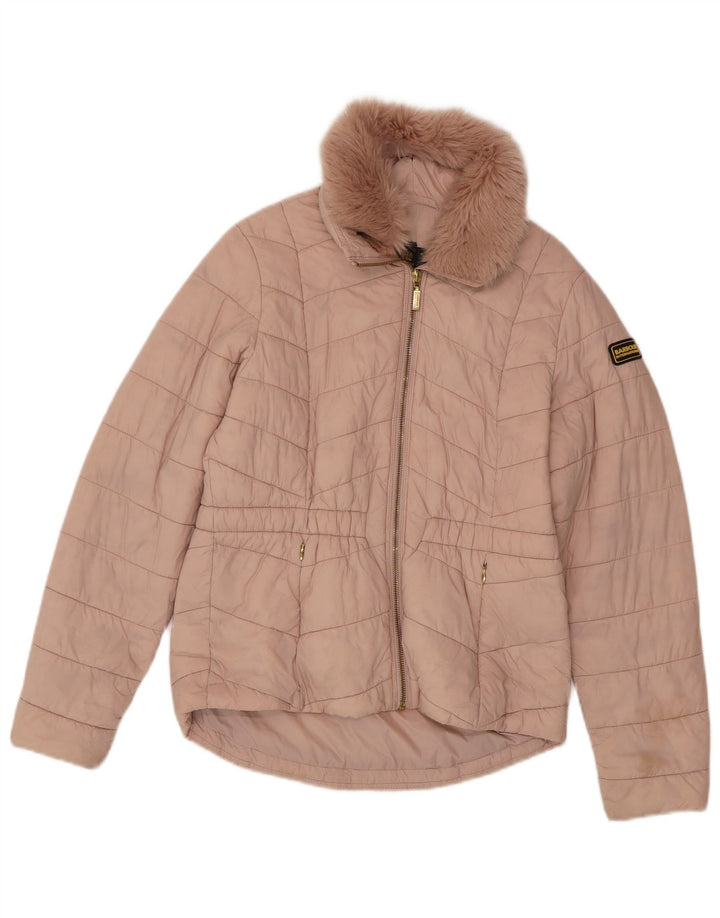 Jachetă Barbour pentru fete 12-13 ani XL roz poliamidă