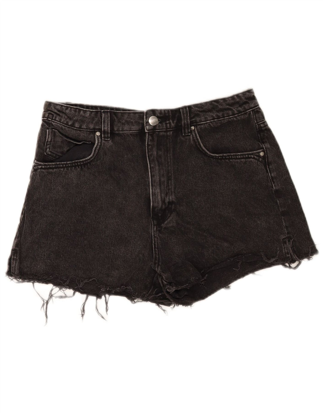 Pantaloni scurți din denim pentru femei Zara EU 40 Medium W30 Bumbac negru