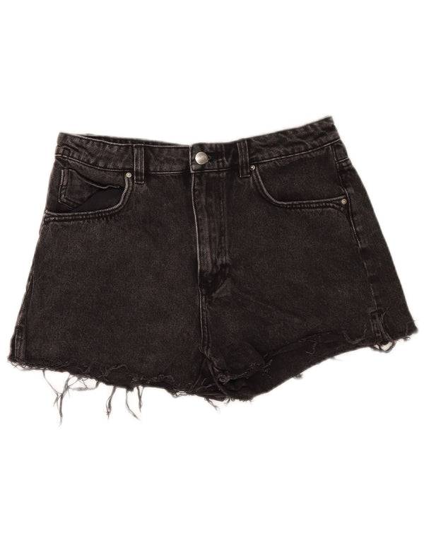 Pantaloni scurți din denim pentru femei Zara EU 40 Medium W30 Bumbac negru