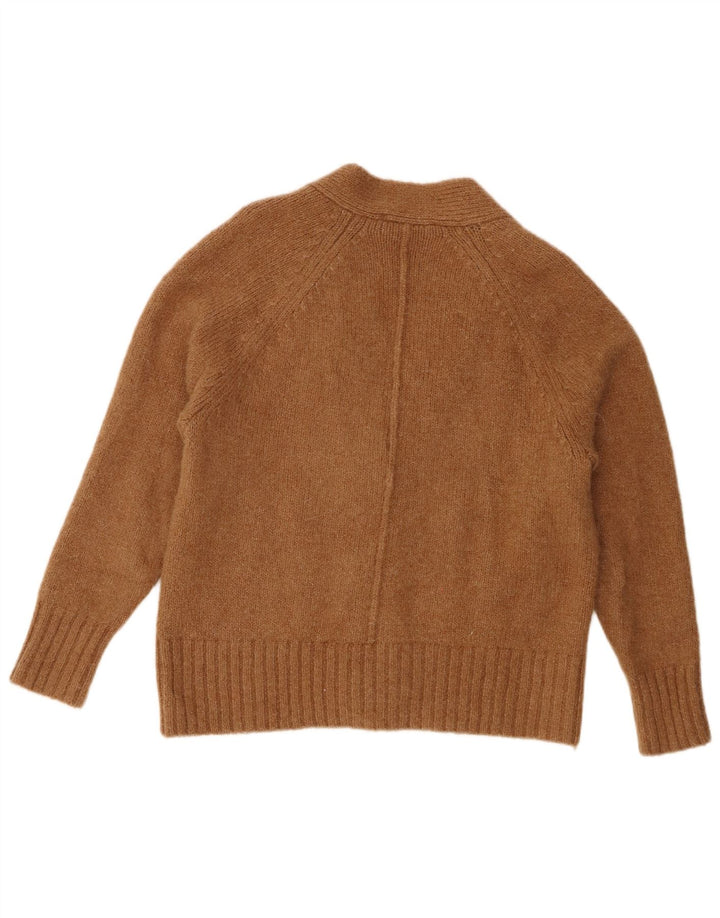 Pulover cardigan supradimensionat pentru femei Zara UK 10 mic maro