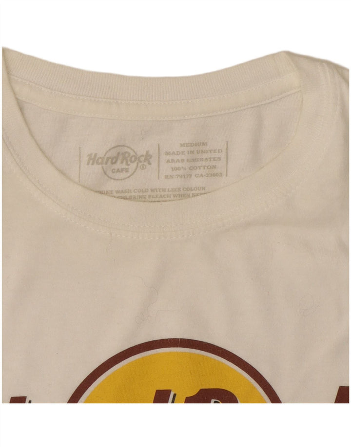 HARD ROCK CAFE Tricou cu grafic Florență pentru femei Top UK 12 Medium White