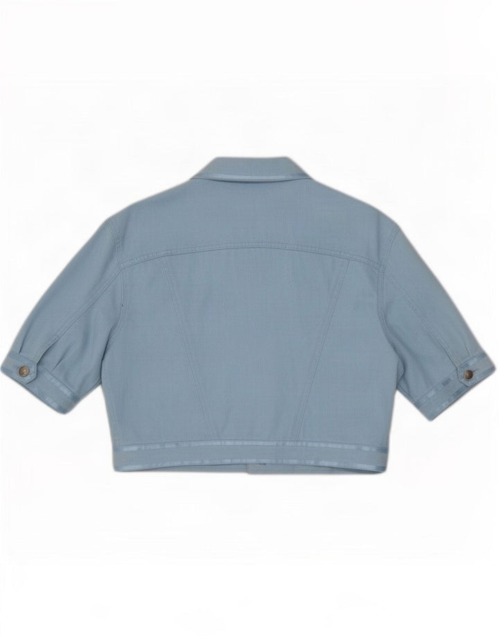 Roccobarocco Jachetă de blugi crop pentru femei IT 44 Medium Blue