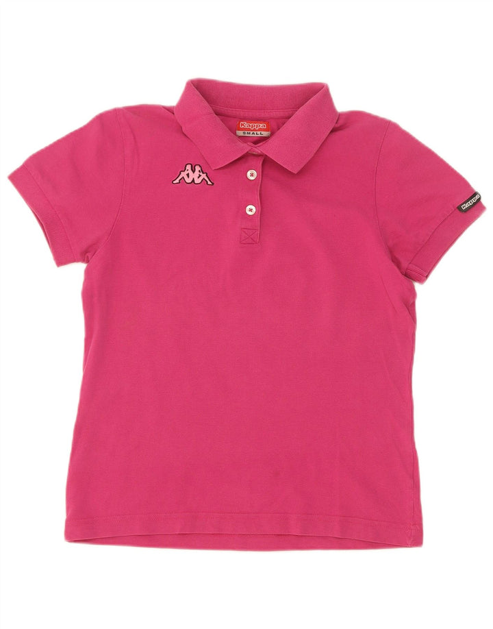 Tricou polo Kappa pentru femei UK 10 Small Pink