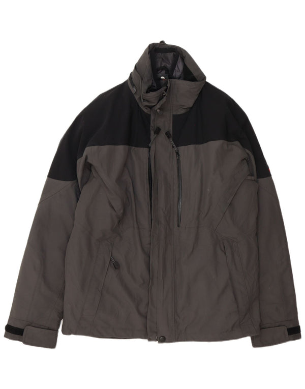Jachetă de vânt cu glugă pentru bărbați MC Kinley UK 38 Medium Gri Colorblock