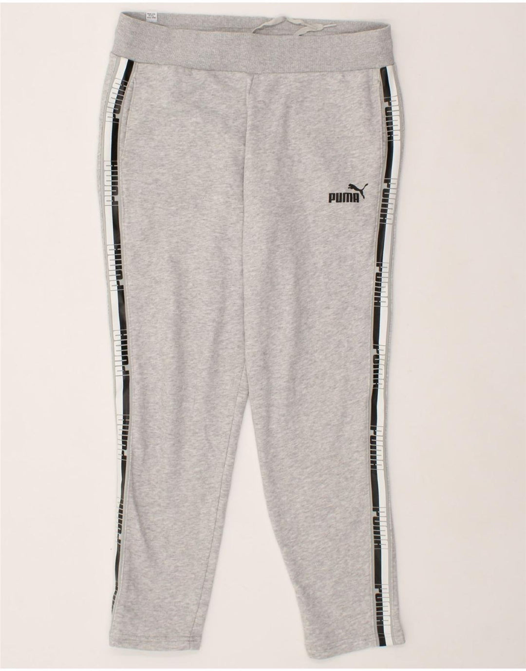 PUMA Womens Graphic Tracksuit Trousers UK 14 Large Grey Polyester Vintage Puma and Second-Hand Puma from Messina Hembry 
