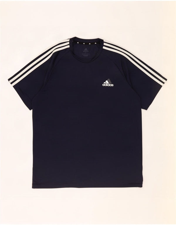 Tricou pentru bărbați Adidas Aeroready Top mare bleumarin