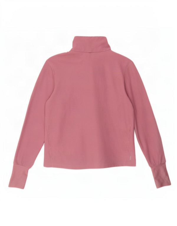 Adidas pentru femei Aeroready Zip Neck Pullover Trening Top UK 4/6 XS roz