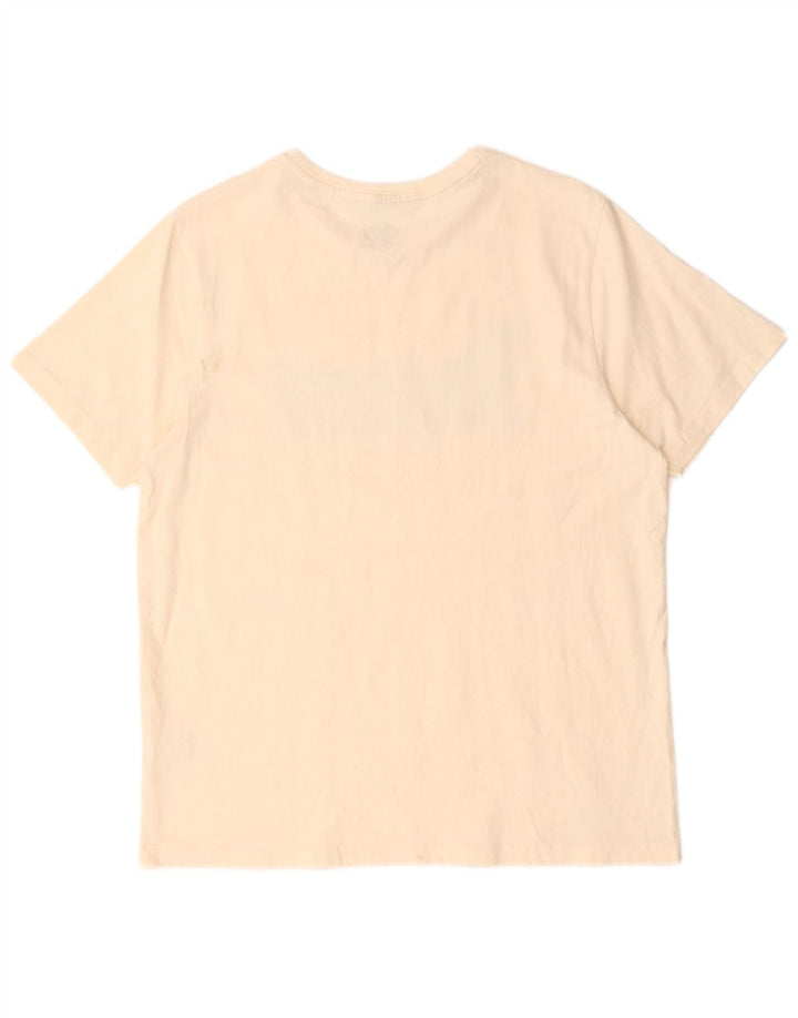 Tricou grafic pentru bărbați Animal Top mediu din bumbac alb