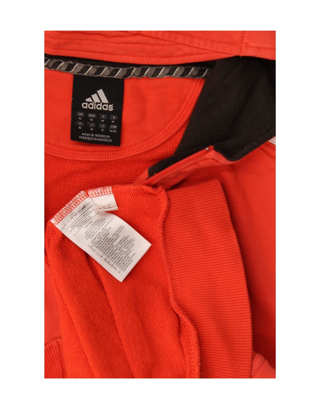 Pulover pentru bărbați Adidas Graphic Zip Hoodie, bumbac roșu mediu