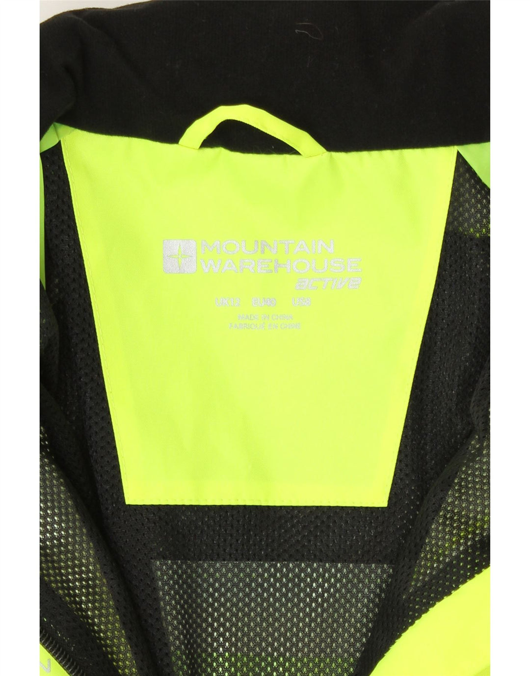 Jachetă de ploaie pentru femei Mountain Warehouse UK 12 Medium Yellow Colorblock