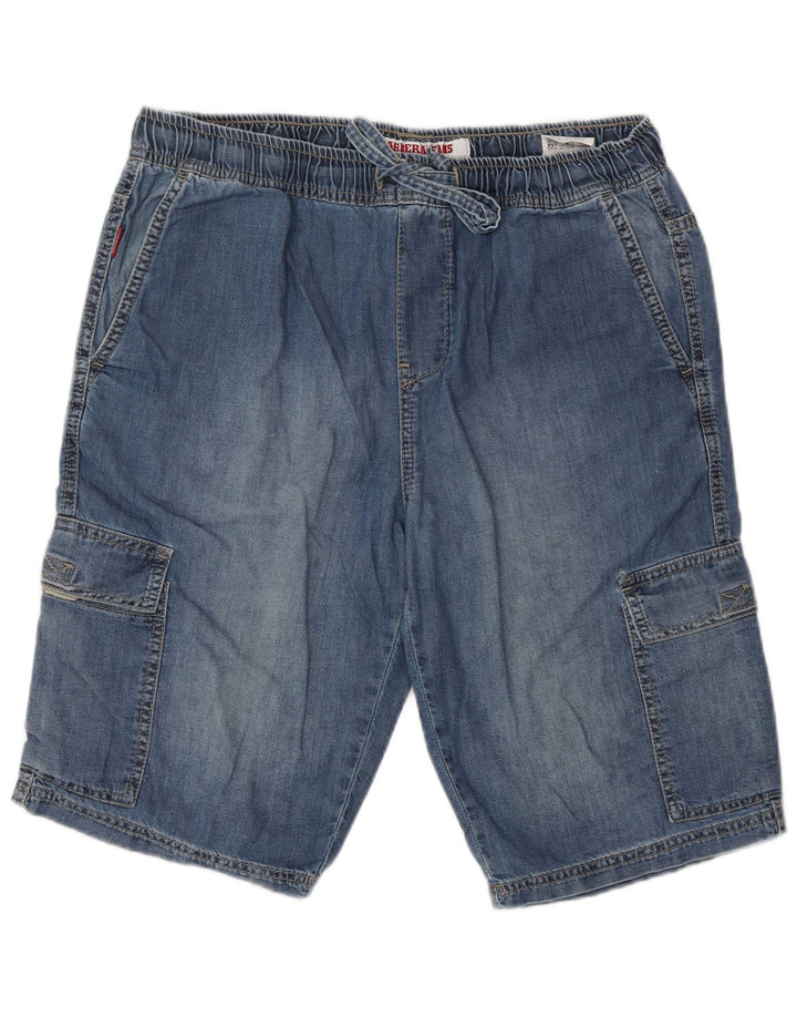 Pantaloni scurți din denim cargo pentru bărbați Carrera 629 IT 48 Medium W32 Bumbac albastru