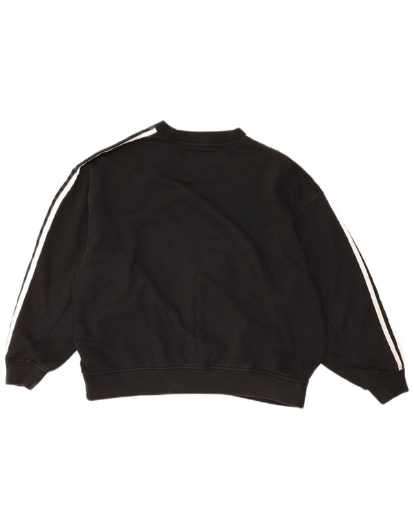 Pulover adidas supradimensionat pentru femei UK 6 XS bumbac negru