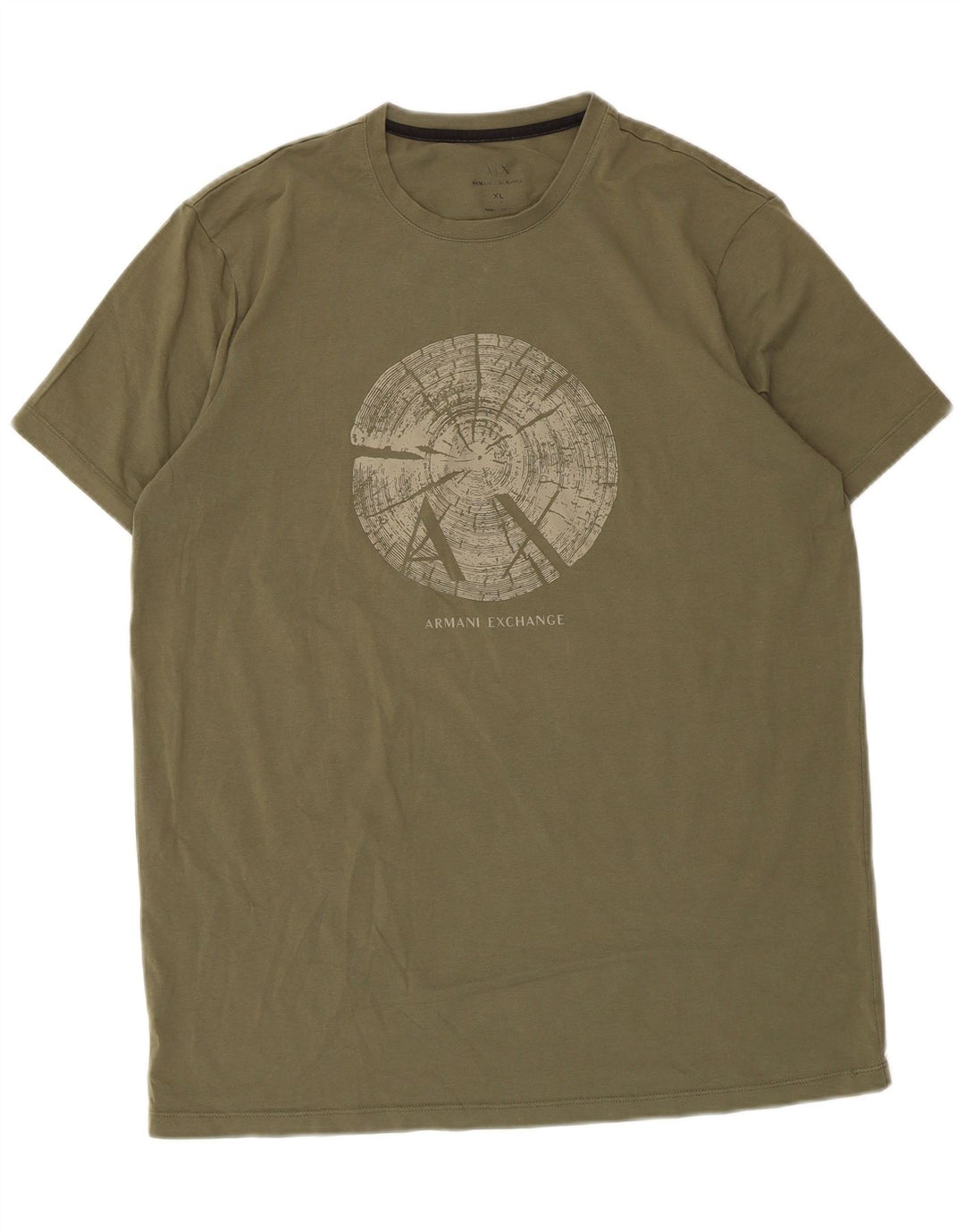 Tricou cu grafică pentru bărbați Armani Exchange Top XL Kaki