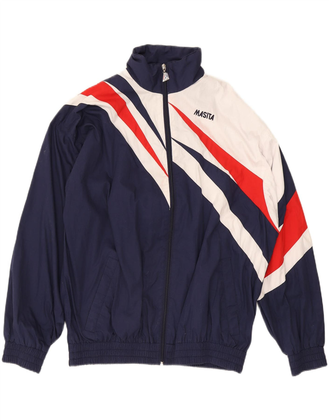 Jachetă de trening pentru bărbați MASITA, XL, albastru bleumarin, poliester color bloc