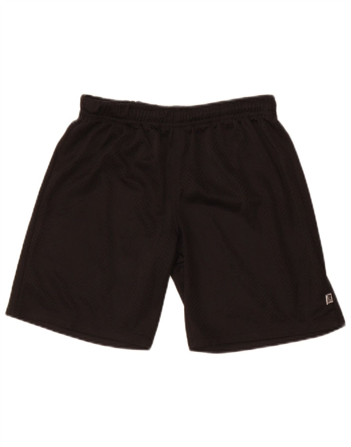 Pantaloni scurți sport Russell Athletic pentru băieți 10-11 ani poliester negru mediu