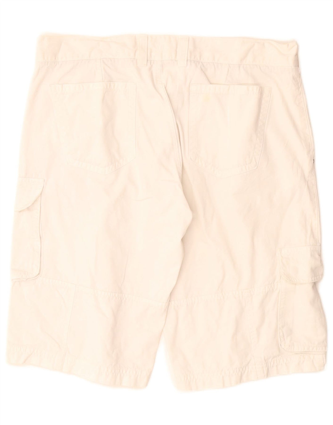 Pantaloni scurți cargo Benetton pentru bărbați IT 50 Large W34 Bumbac alb