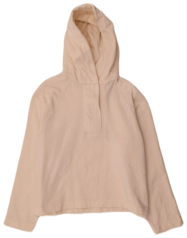 Pulover supradimensionat pentru femei Zara, UK 14, bumbac alb mediu