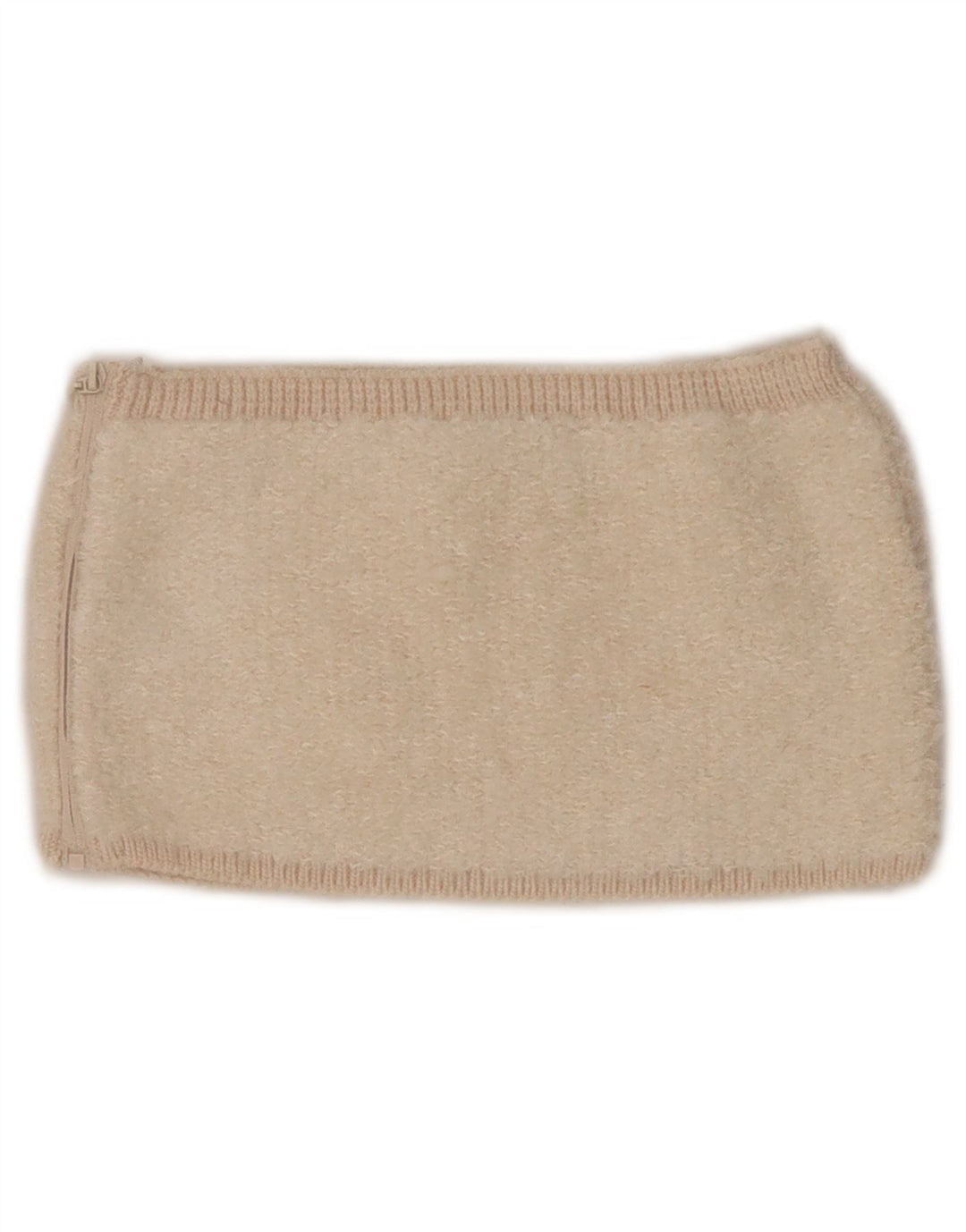 Top Crop tricot pentru femei Zara UK 8 Mic Bej Acrilic