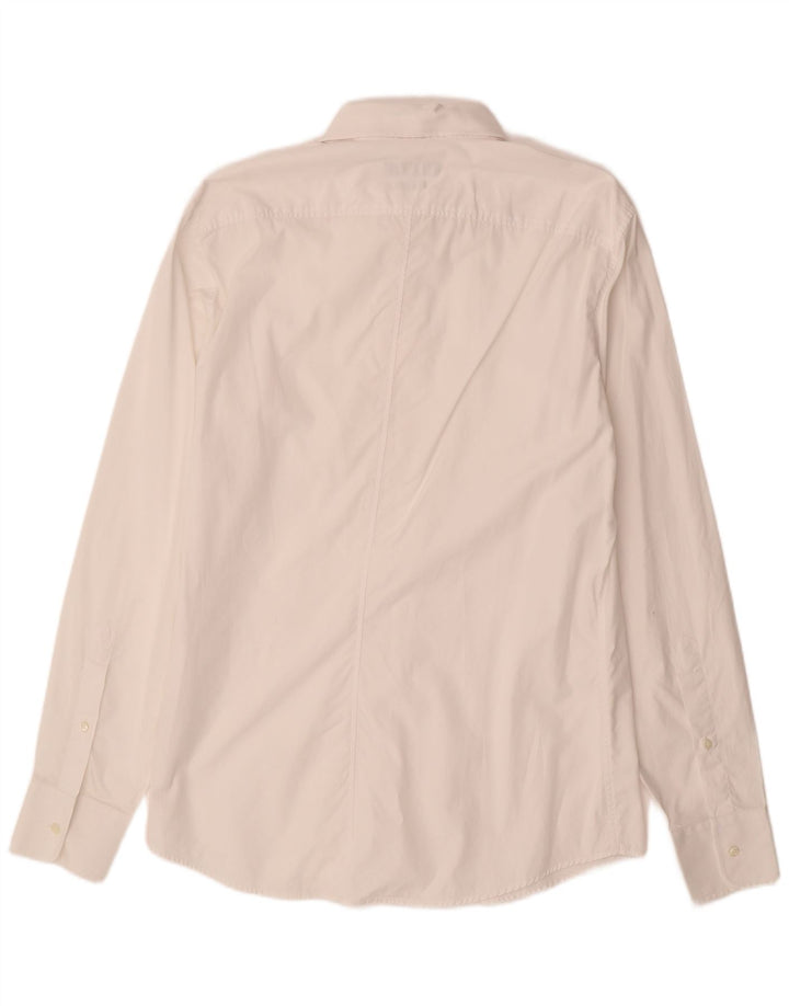 TRUSSARDI Cămașă pentru bărbați Mărimea 42 Bumbac alb mare