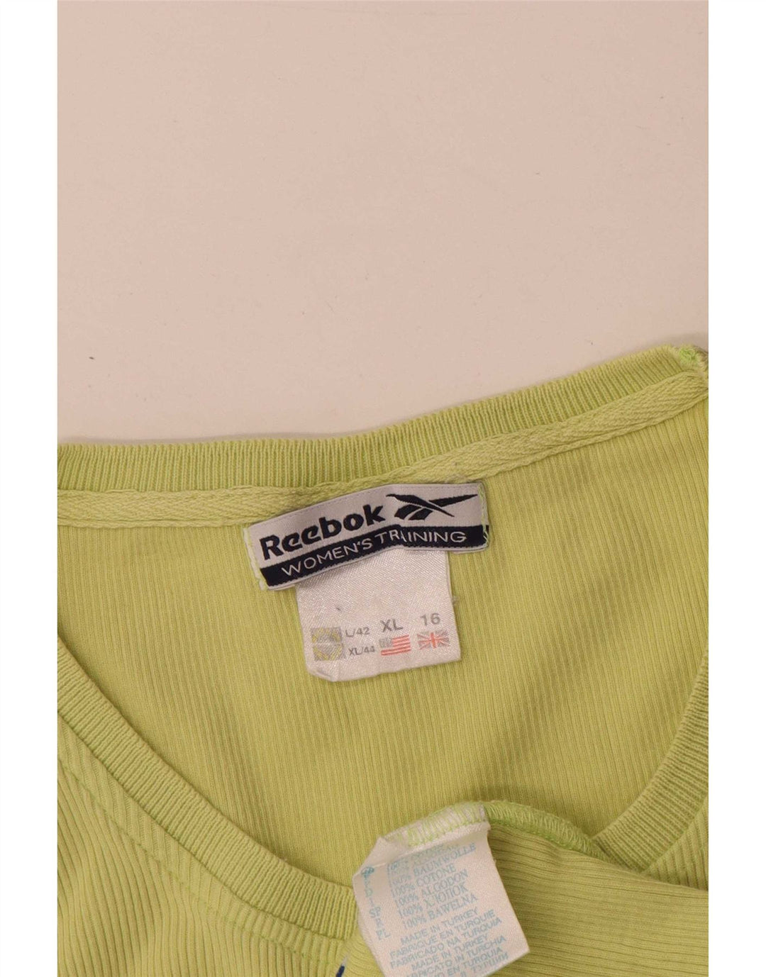 Vestă Reebok pentru femei UK 16, mare, verde, bumbac