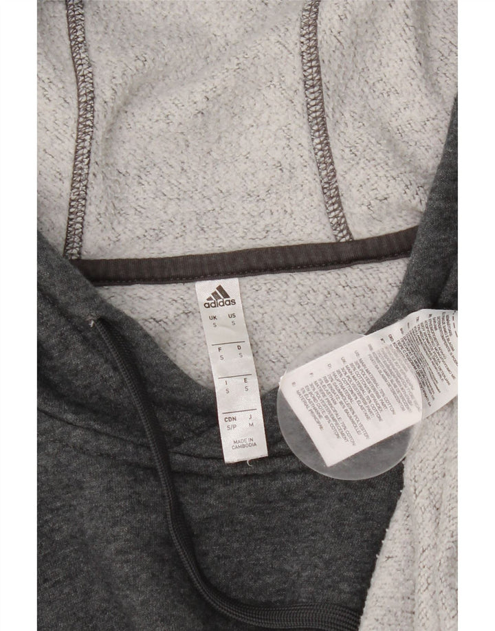 Pulover Adidas pentru bărbați, bumbac, gri mic
