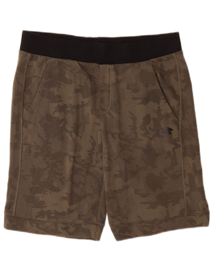 Pantaloni scurți sport Lotto pentru bărbați, camuflaj verde mediu