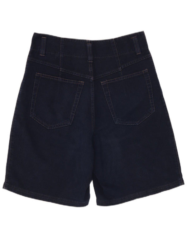 Revanche Pantaloni scurți din denim cu talie înaltă pentru femei EU 38 Medium W30 Bumbac bleumarin