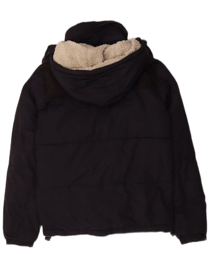 Jachetă căptușită cu glugă Superdry pentru bărbați Marea Britanie 36 Poliester bleumarin mic