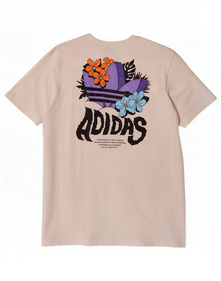 Tricou grafic pentru bărbați Adidas Top Medium White Bumbac