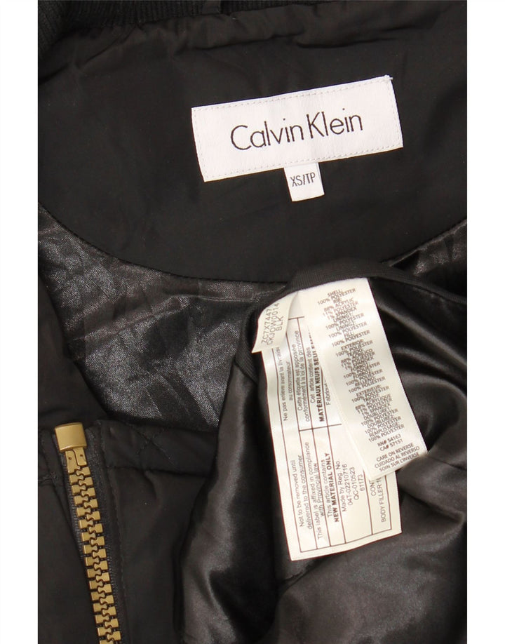 Gilet matlasat pentru femei CALVIN KLEIN UK 6 XS poliester negru
