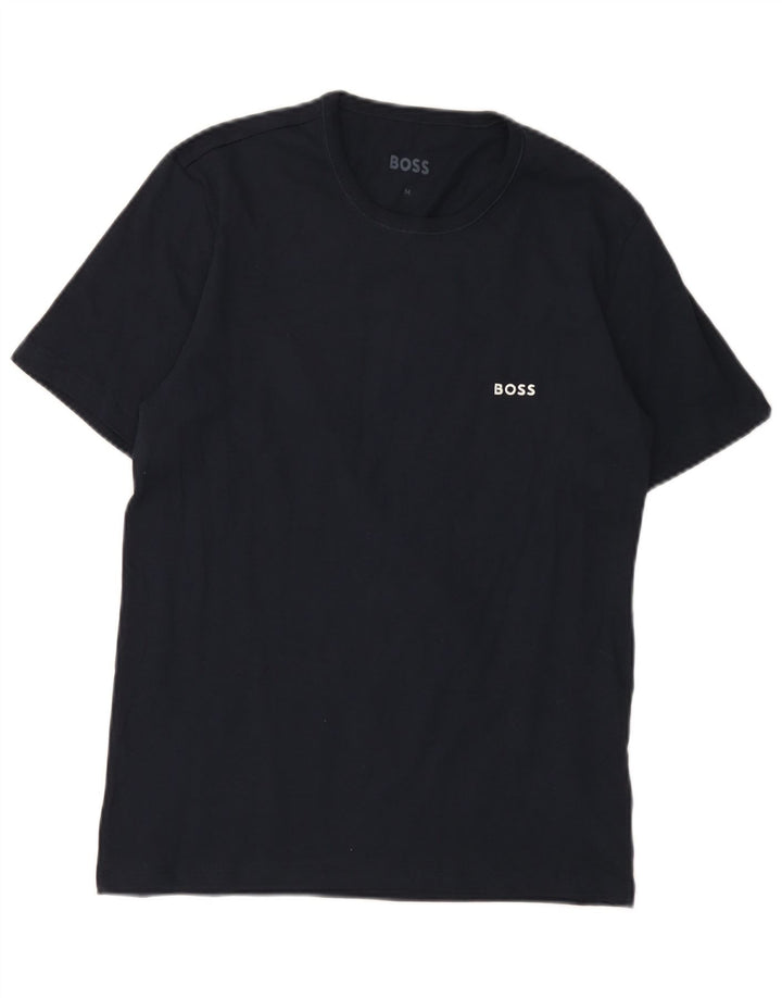 Tricou pentru bărbați Hugo Boss Top mediu din bumbac bleumarin