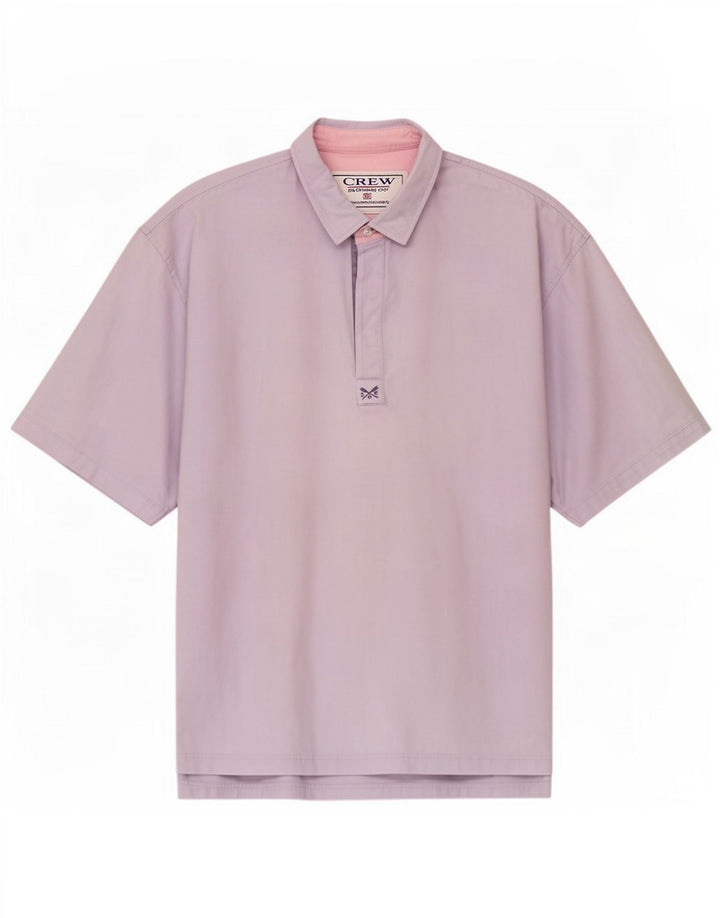 Crew Clothing Cămașă cu mânecă scurtă pentru bărbați, bumbac XL violet