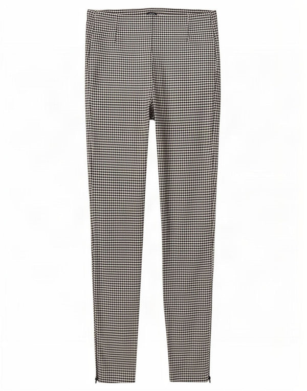Pantaloni skinny casual pentru femei Zara Mediu L28 L28 Negru Gingham