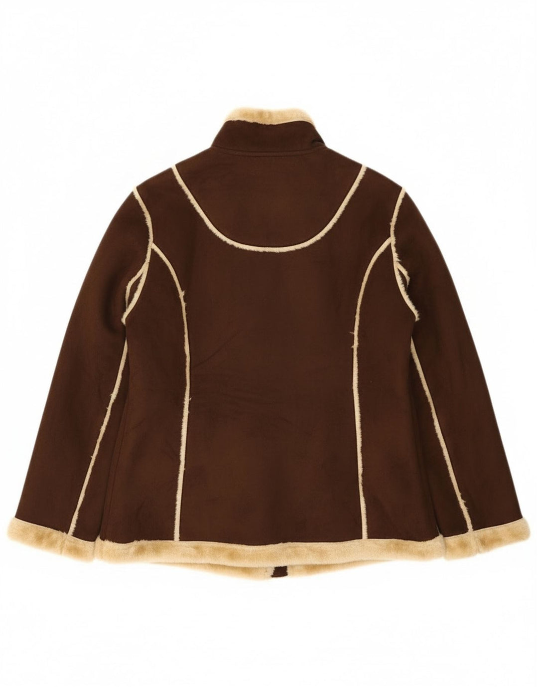 Jachetă din shearling pentru femei Vivien Caron UK 16 mare maro