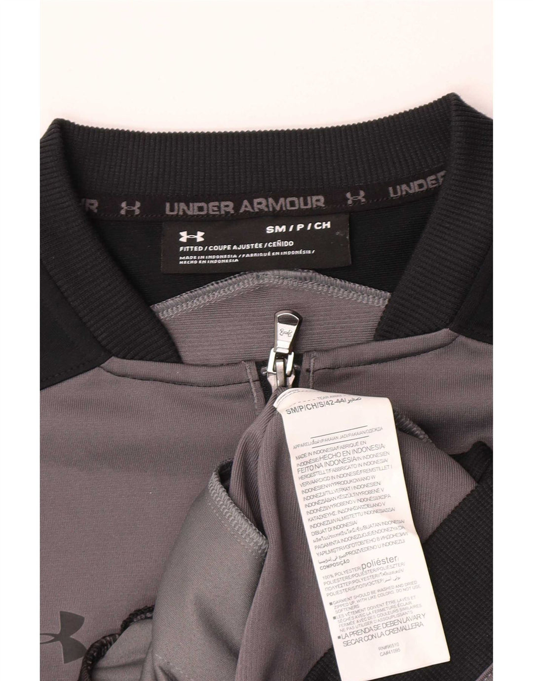 Jachetă de trening pentru bărbați Under Armour, gri mic, poliester color bloc