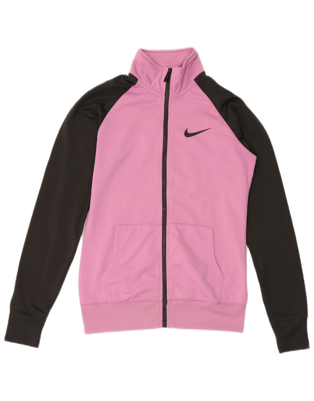 Jachetă de trening pentru femei NIKE UK 10 mic, roz, poliester color bloc