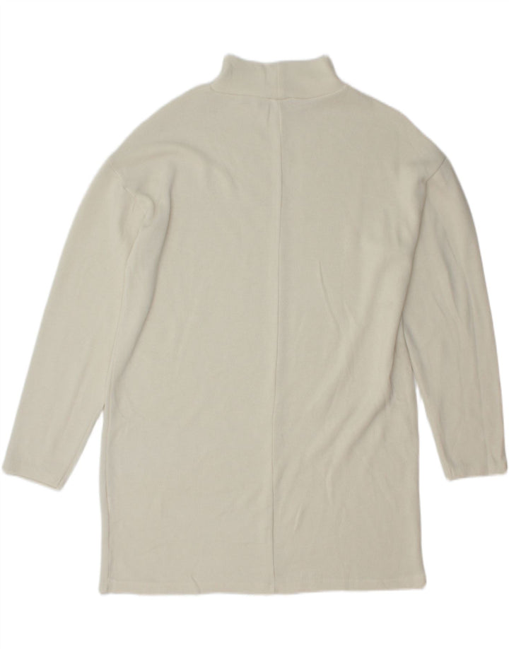 ZARA Womens Oversized Jumper Dress UK 14 Medium White