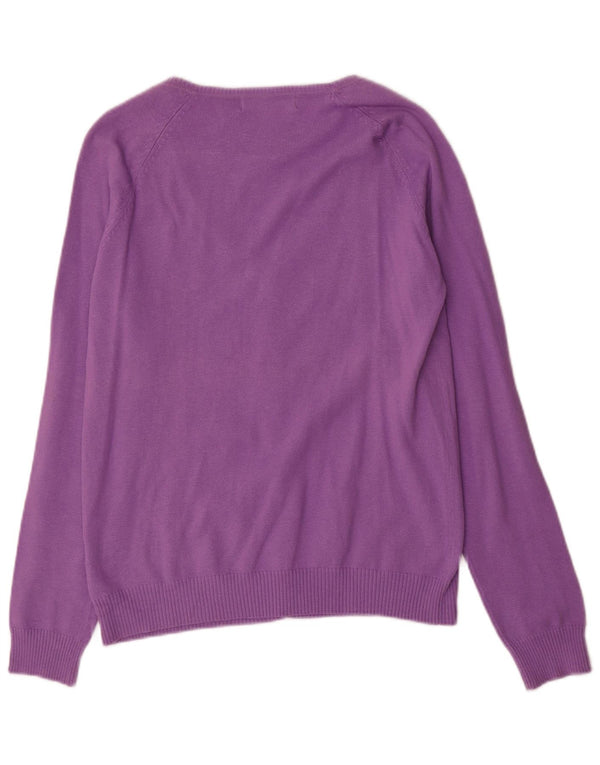 Pulover cardigan pentru femei Zara UK 18 XL Violet