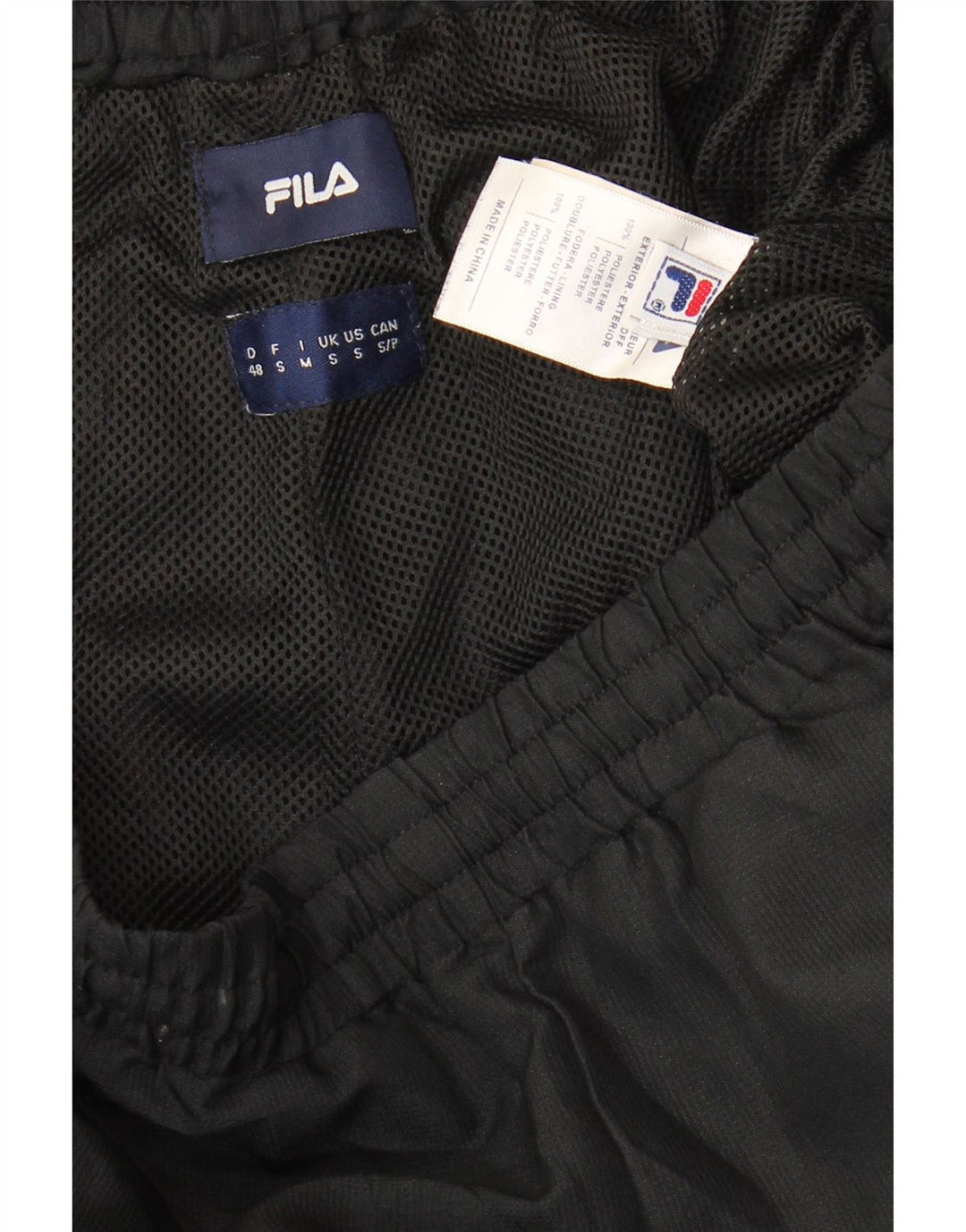 Pantaloni de trening Fila pentru bărbați Pantaloni de jogging Mici Poliester cu pete negre