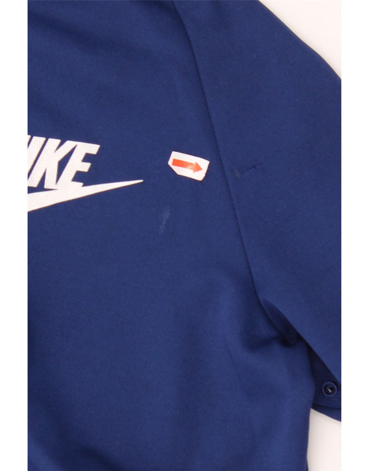 Pulover NIKE pentru băieți, cu fermoar, 12-13 ani, mare, bleumarin, color block