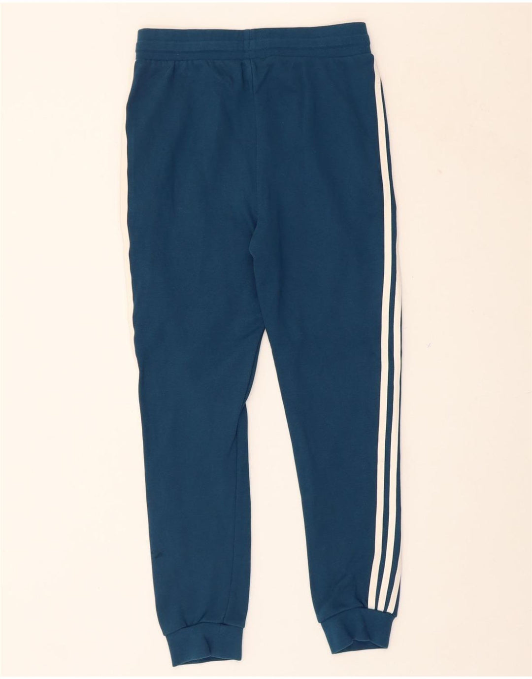 ADIDAS Boys Tracksuit Trousers Joggers 11-12 Years Blue Polyester Vintage Adidas and Second-Hand Adidas from Messina Hembry 