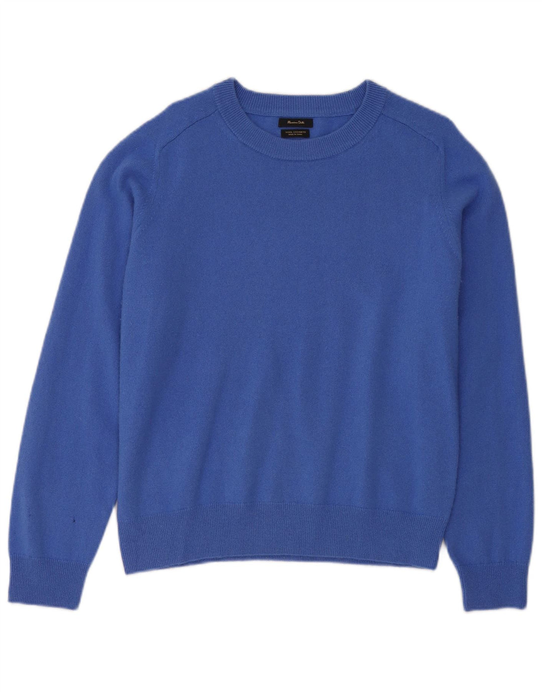 Pulover Massimo Dutti pentru bărbați cu gât crew pulover XL Lână albastră