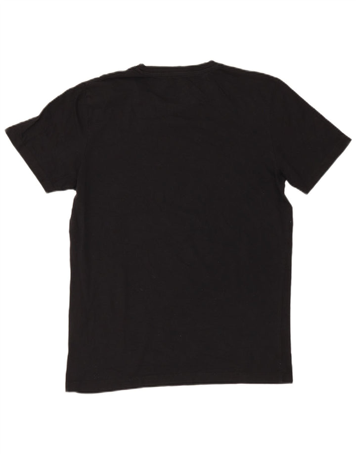 Tricou cu grafic Jack & Jones pentru bărbați Top mediu din bumbac negru