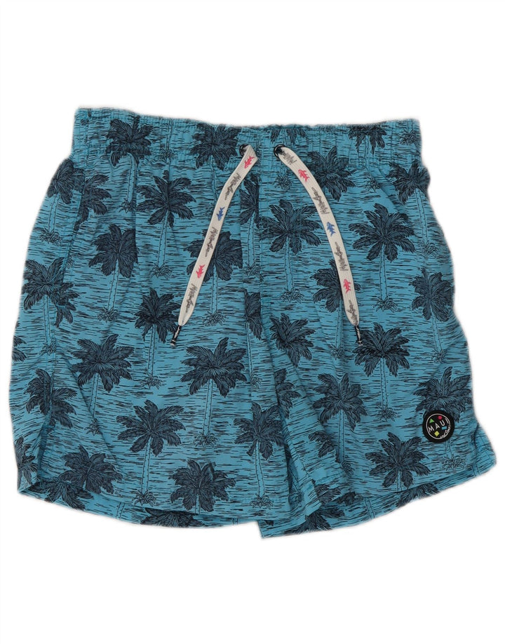 Pantaloni scurți de înot pentru bărbați MAUI AND SONS, albastru mediu din poliamidă hawaiană