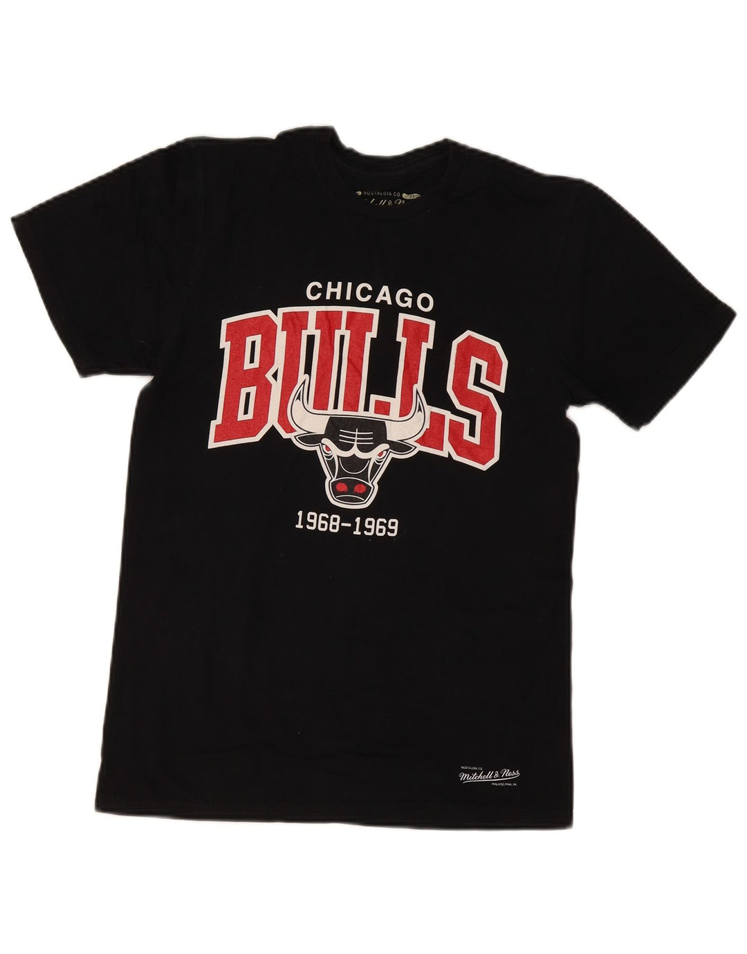 MITCHELL & NESS tricou grafic Chicago Bulls pentru bărbați Top mic bumbac negru