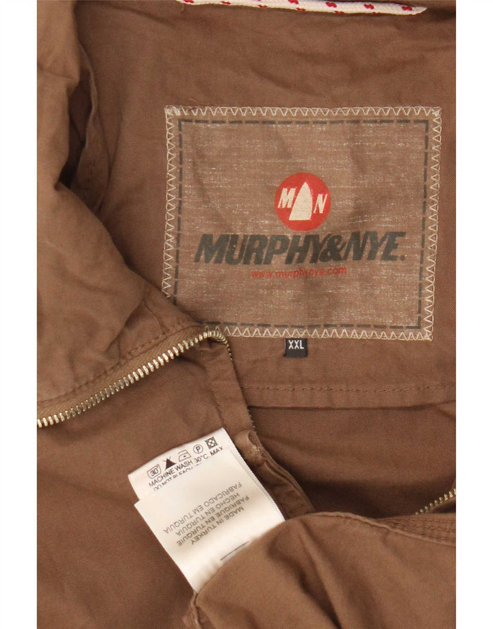 Murphy & Nye Bomber Jacket pentru bărbați UK 44 2XL Bej Bumbac